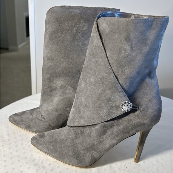 Charles By Charles David Shoes - CHARLES BY CHARLES DAVID PISTOL MIRCROSUEDE WRAP-AROUND BOOT 8.5 NWOT